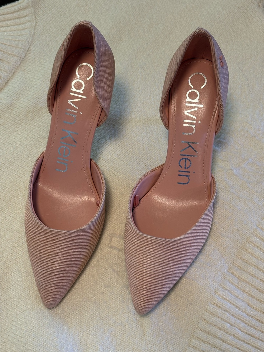 Calvin Klein Blush Pink Pointed Toe D’Orsay Pumps – Size 9 – NWOT